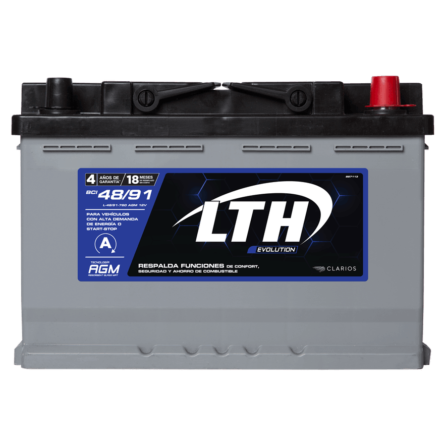 BATERIA AUTOMOTRIZ LTH AGM BCI L-48/91-760 AGM 12 V 760 CCA